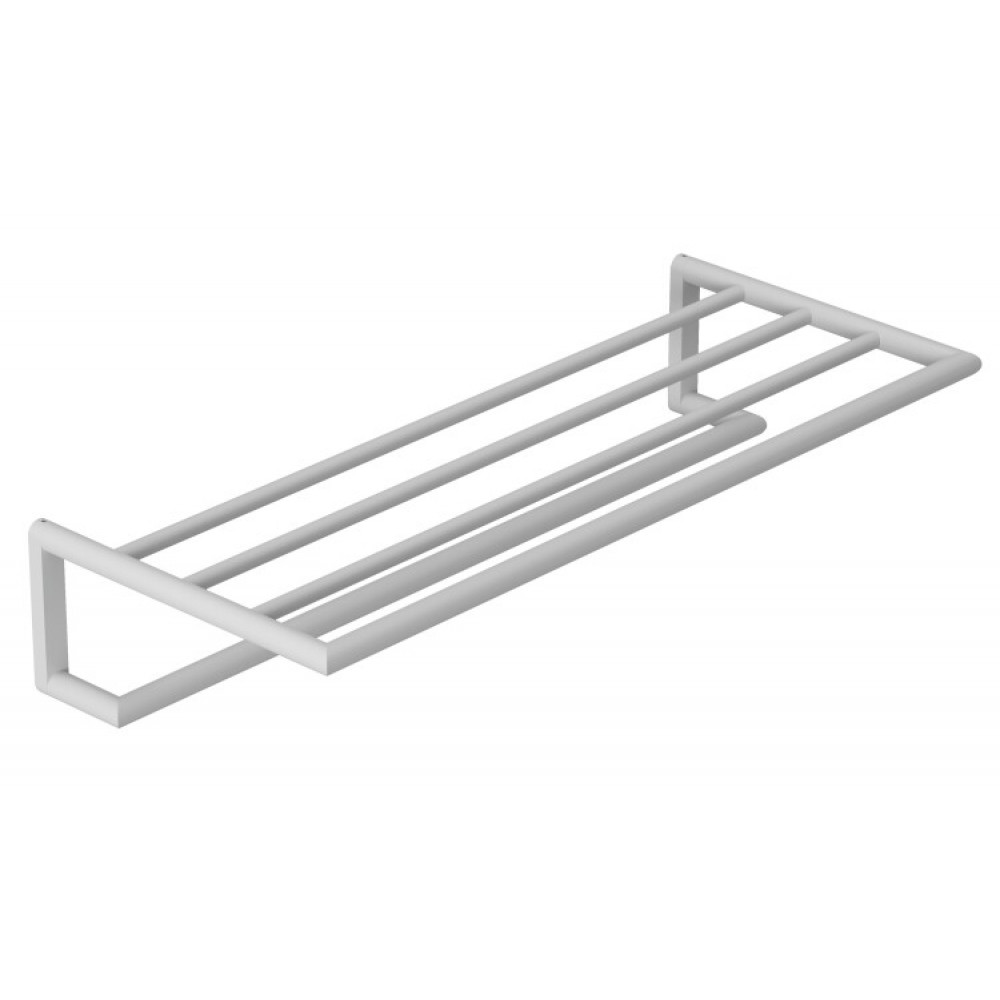 Полотенцедержатель, Kludi, VELA R, с полкой-решёткой, шгв 618*262*120, цвет-белый матовый