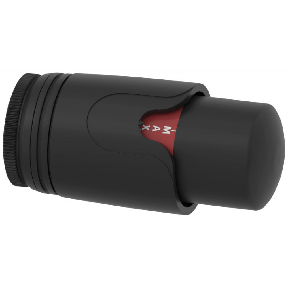 Термостатическая головка Сунержа для автоматического терморегулятора, цвет-чёрный матовый