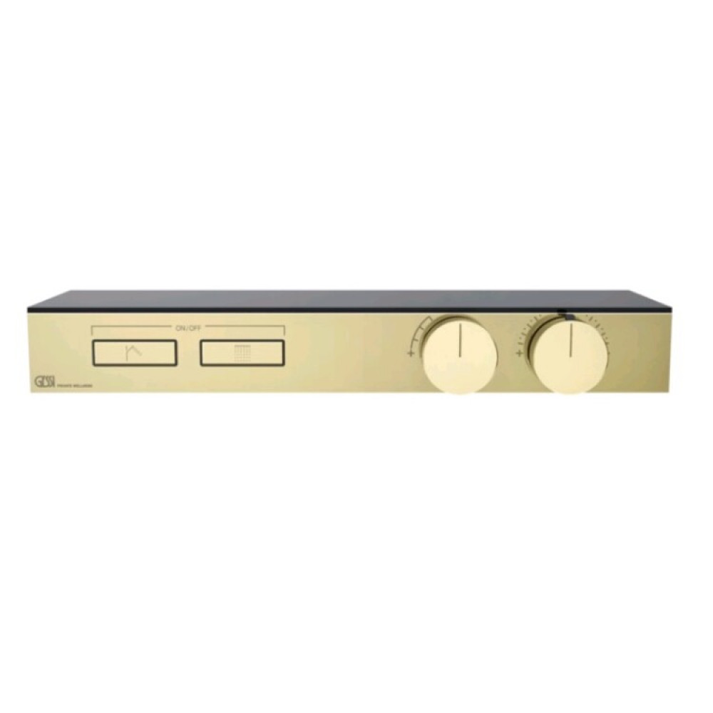 Смеситель для душа, Gessi, HI-FI, на 2 потребителя, цвет-Brass PVD