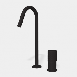 Смеситель для раковины, Fima Carlo Frattini, Spillo Tech, X COLLECTION, цвет-черный матовый