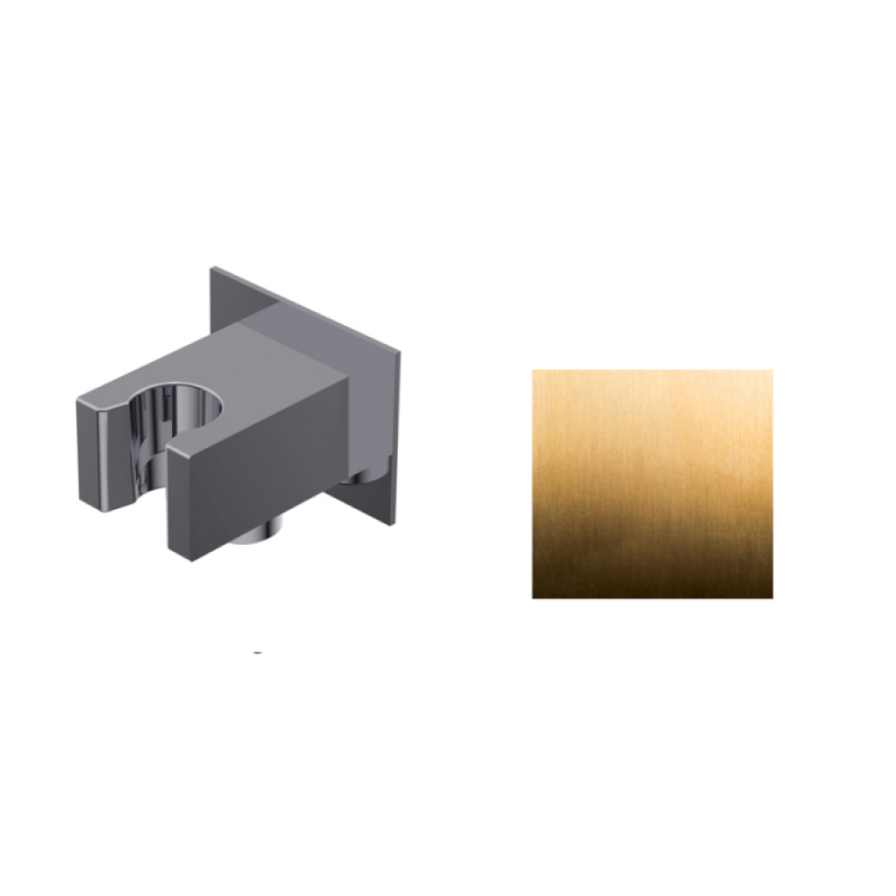 Шланговое подсоединение, Ritmonio, цвет-золото брашированное (Brushed Gold)