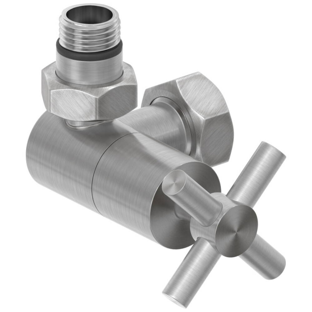 Вентиль, Сунержа, 3D, G 1/2" НР х G 3/4" НГ, левый, крест, цвет-сатин