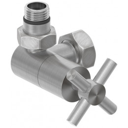 Вентиль, Сунержа, 3D, G 1/2" НР х G 3/4" НГ, левый, крест, цвет-сатин