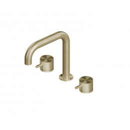 Смеситель для раковины, Quadro design, Source, цвет-золото светлое (Light Gold)