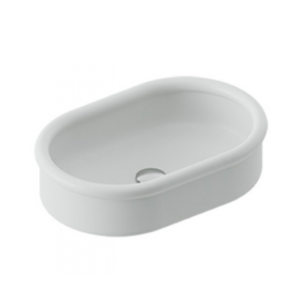 Раковина, Artceram, Brera, шгв 600*400*150, отверстия для смесителя-отсутствуют, цвет-белый матовый