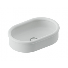 Раковина, Artceram, Brera, шгв 600*400*150, отверстия для смесителя-отсутствуют, цвет-белый матовый