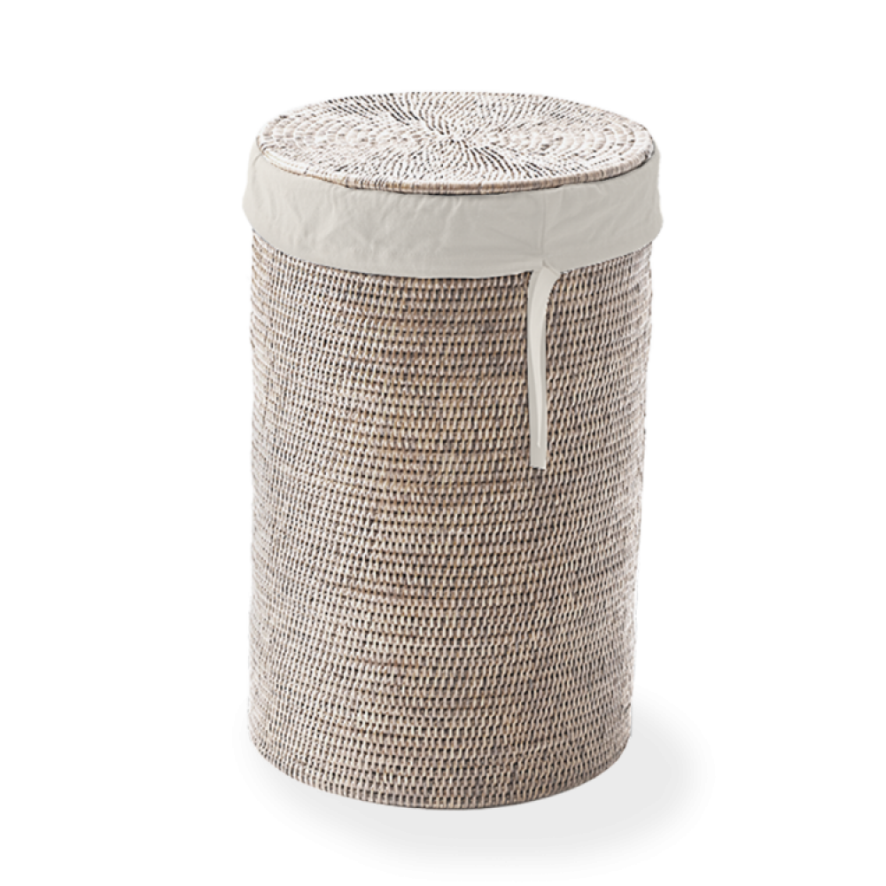 Корзина для белья, Decor Walther, BASKET, WB SMALL, шгв 340*340*550, цвет-ротанг светлый (Rattan hell)