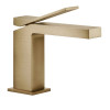 Смеситель для раковины, Gessi, Rettangolo K, цвет-Warm Bronze Brushed PVD