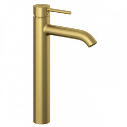 Смеситель для раковины, Kludi, BOZZ, цвет-золото брашированное