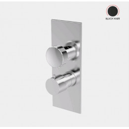 Смеситель для душа, Fima Carlo Frattini, Fimatherm, на 2/3 потребителя, цвет-черный матовый