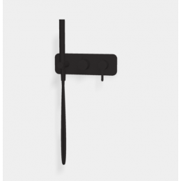 Смеситель для душа, Fima Carlo Frattini, Snap, цвет-черный матовый