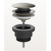 Донный клапан, Gessi, Technical Accessories, для раковин, 1 1/4", цвет-Steel Brushed