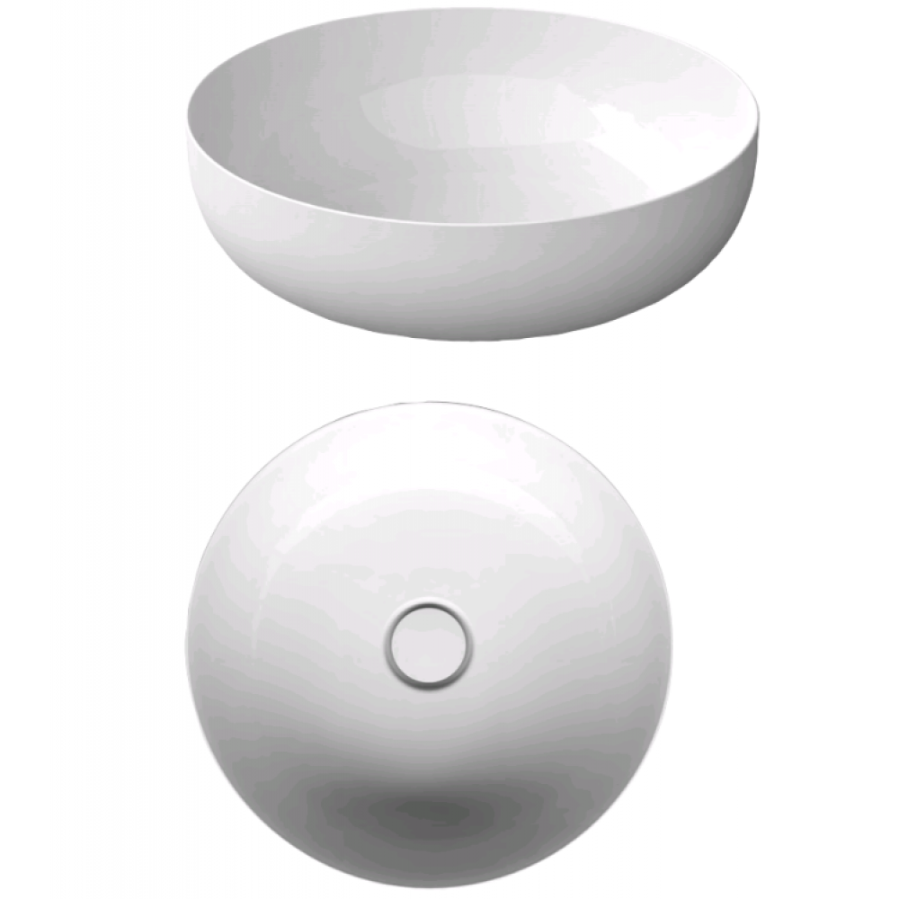 Раковина, Bette, BetteBalance, шгв 400*400*120, отверстия для смесителя-отсутствуют, цвет-Flanell matt