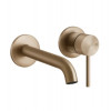 Смеситель для раковины, Gessi, 316 Trame, цвет-Warm Bronze Brushed PVD