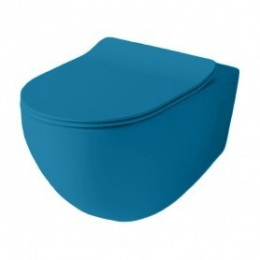 Унитаз, Artceram, File 2.0, подвесной, шгв 370*530*370, цвет-blue avio