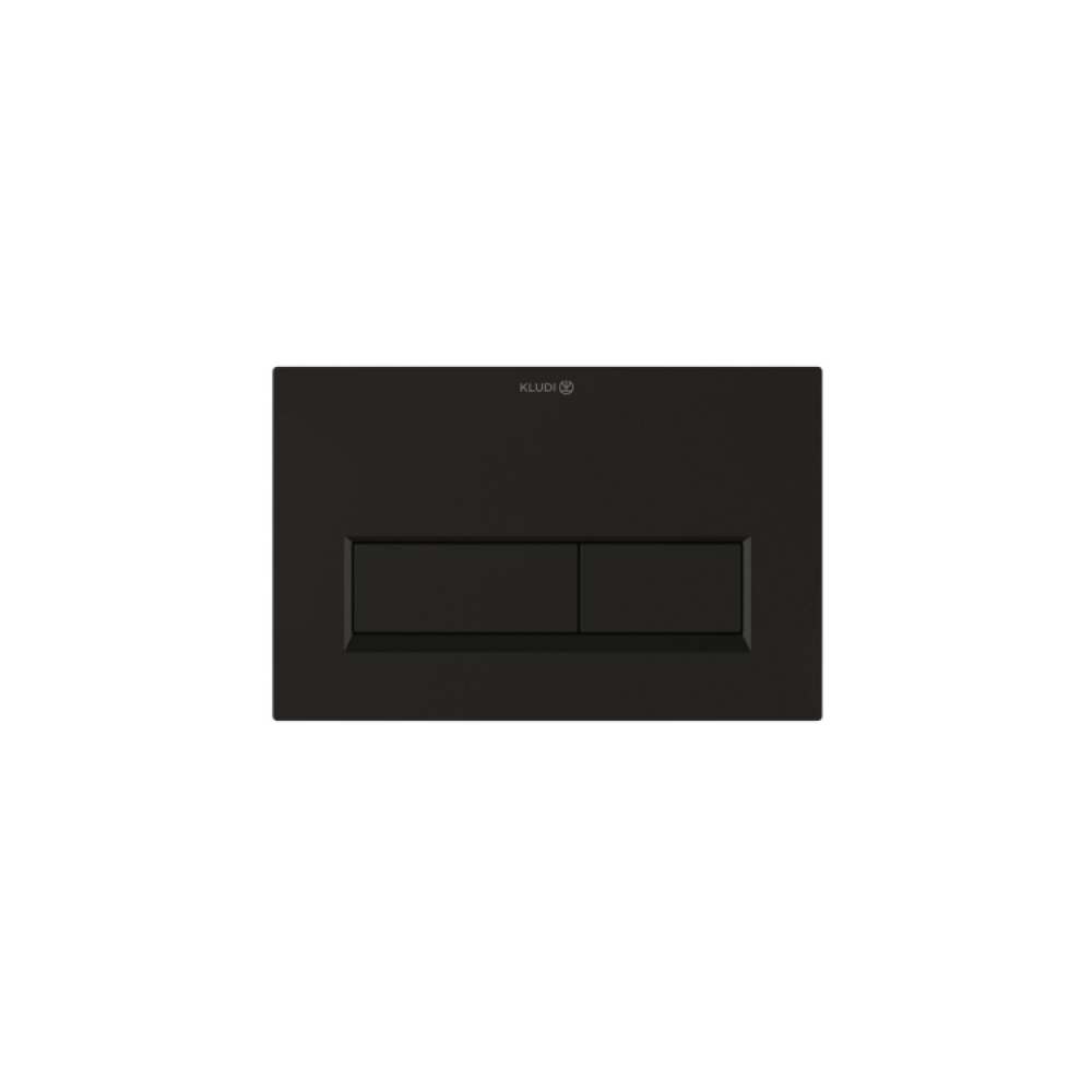 Клавиша смыва, Kludi, UNIFIX, для унитаза, шгв 244*9,3*160, подходит к Geberit Sigma, цвет-черный матовый