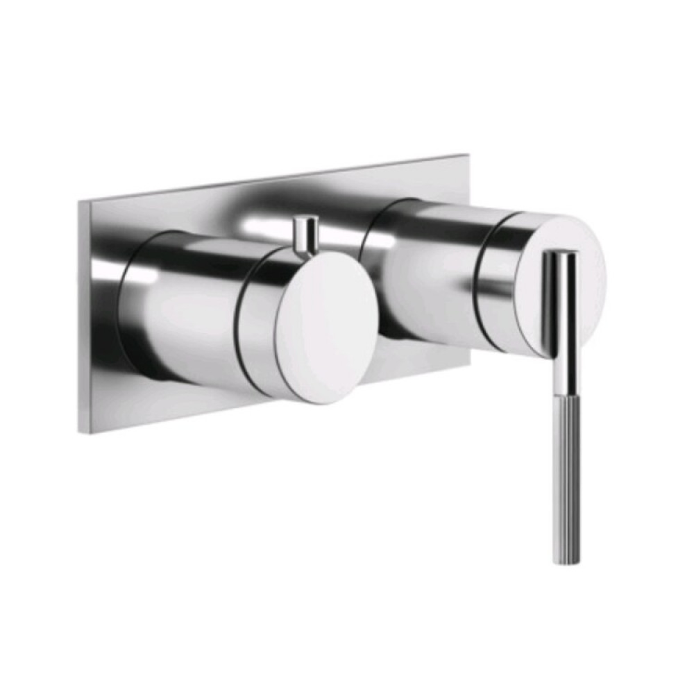 Смеситель для душа, Gessi, Ingranaggio, на 2 потребителя, цвет-хром