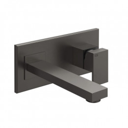 Смеситель для раковины, Gessi, Rettangolo, цвет-Black Metal Brushed PVD