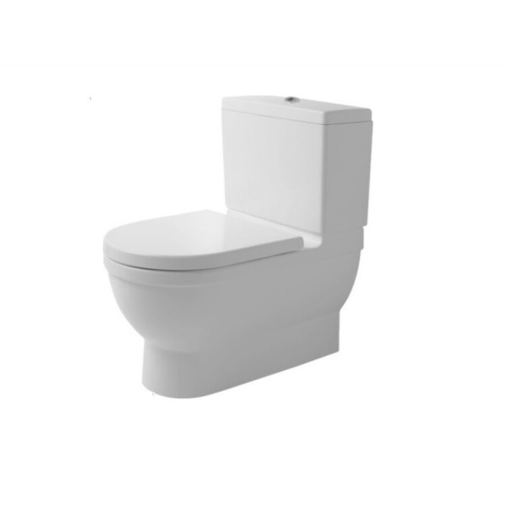 Унитаз, Duravit, Starck 3, напольный, шгв 420*740*400, WonderGliss, цвет-белый