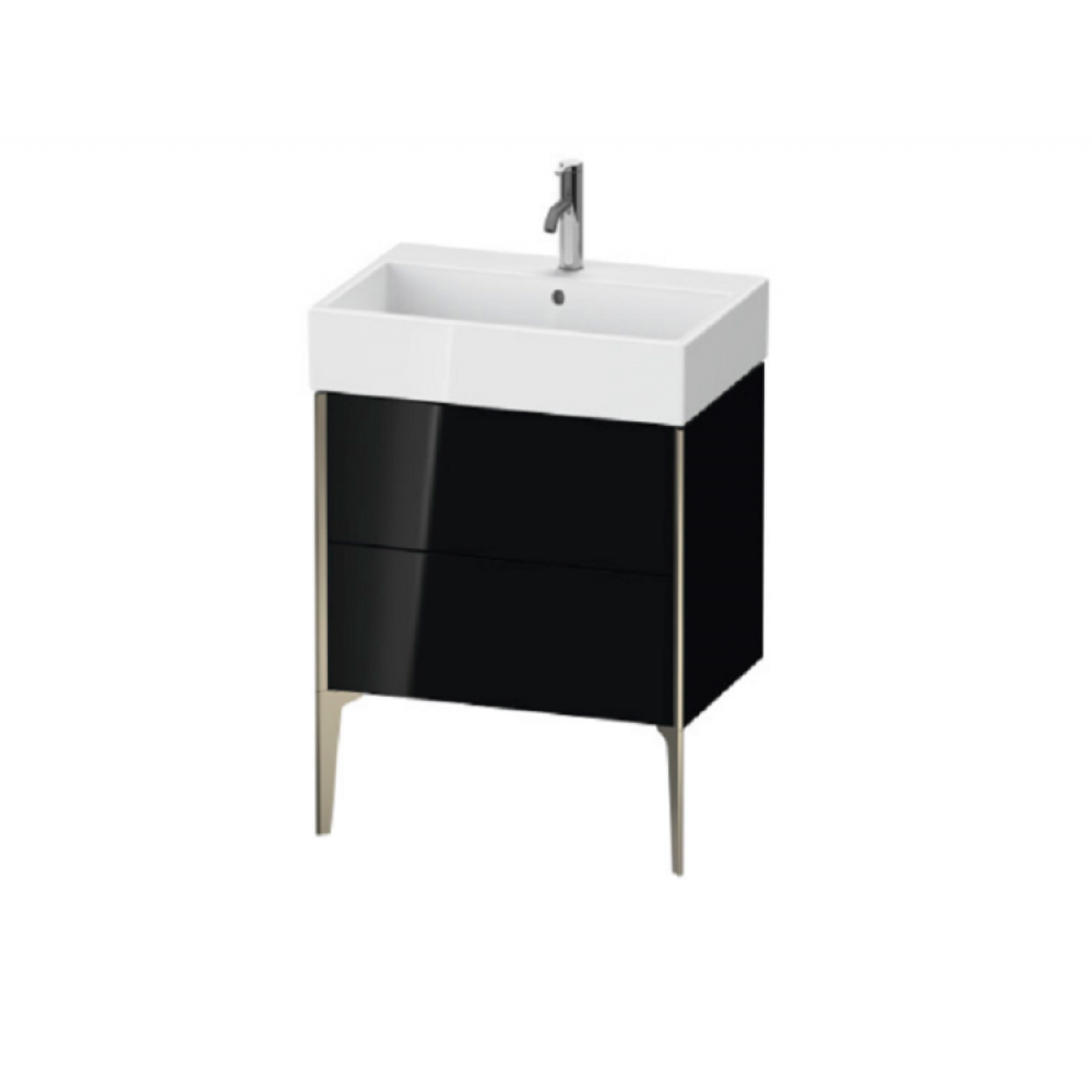 Тумба под раковину, Duravit, XViu, шгв 684*493*454, раковина-необходимо заказать, цвет-черный, высокий блеск