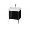 Тумба под раковину, Duravit, XViu, шгв 684*493*454, раковина-необходимо заказать, цвет-черный, высокий блеск