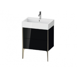 Тумба под раковину, Duravit, XViu, шгв 684*493*454, раковина-необходимо заказать, цвет-черный, высокий блеск