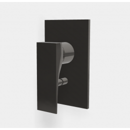 Смеситель для душа, Fima Carlo Frattini, Zeta, на 2 потребителя, цвет-хром черный