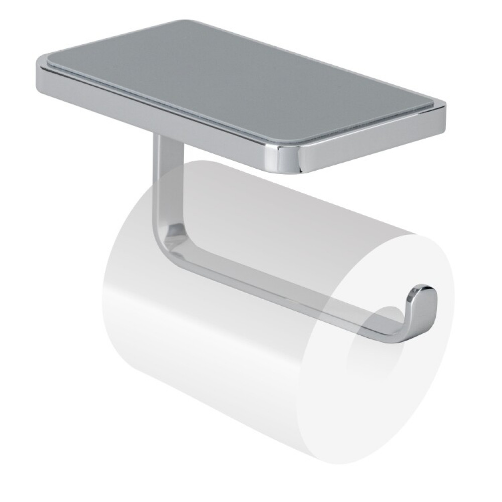 Бумагодержатель, Splendy, Inspiration S, шгв 135*89*80, с полочкой, цвет-хром