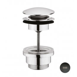 Донный клапан, Carimali, 1 1/4", цвет-черный металл брашированный