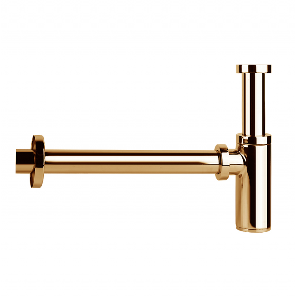 Сифон, Gessi, Technical Accessories, округлый, 1 1/4", цвет-Copper Brushed PVD