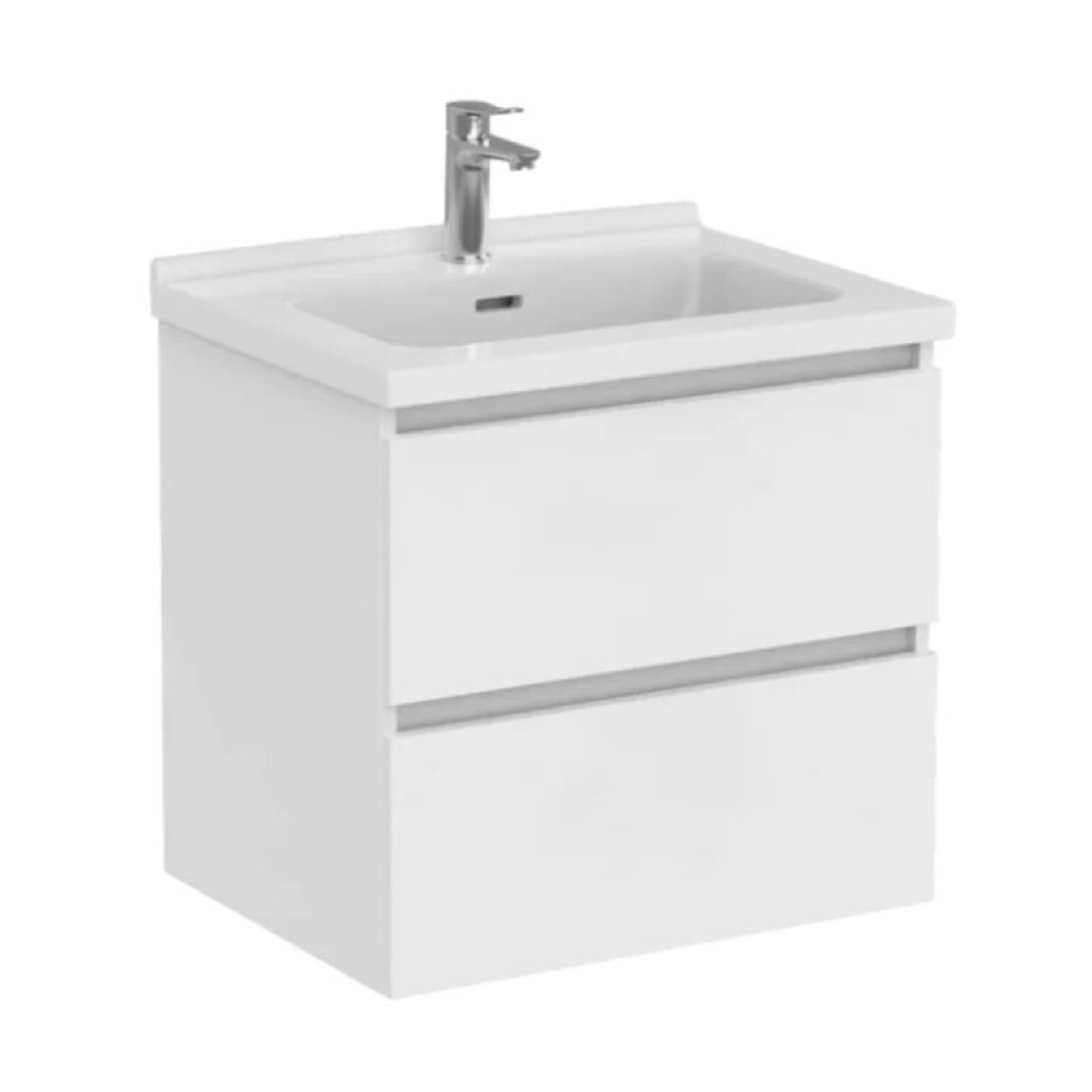 Раковина, Smartflow, шгв 610*467*195, отверстия для смесителя-1, цвет-белый