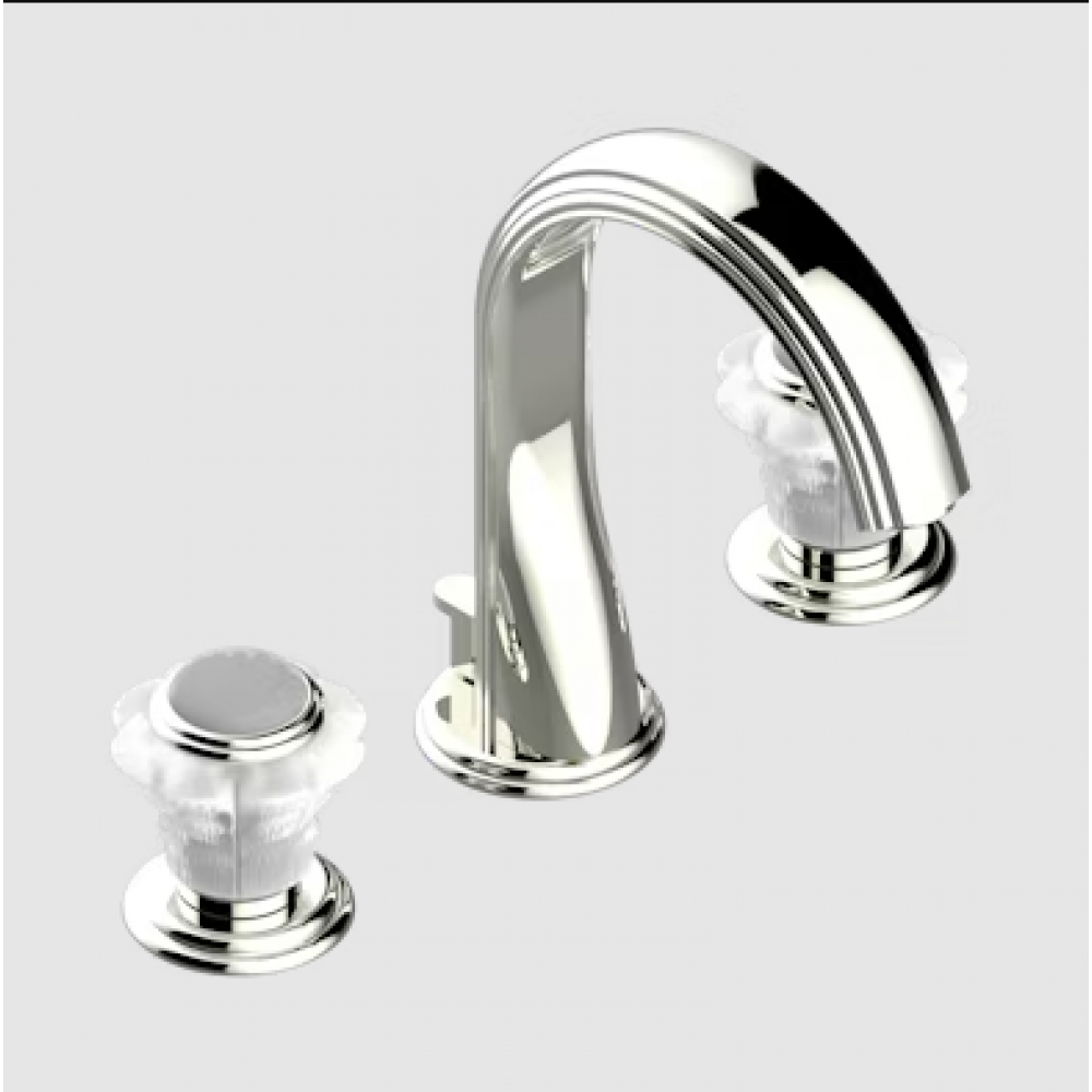 Смеситель для раковины, THG, Dahlia, цвет-никель