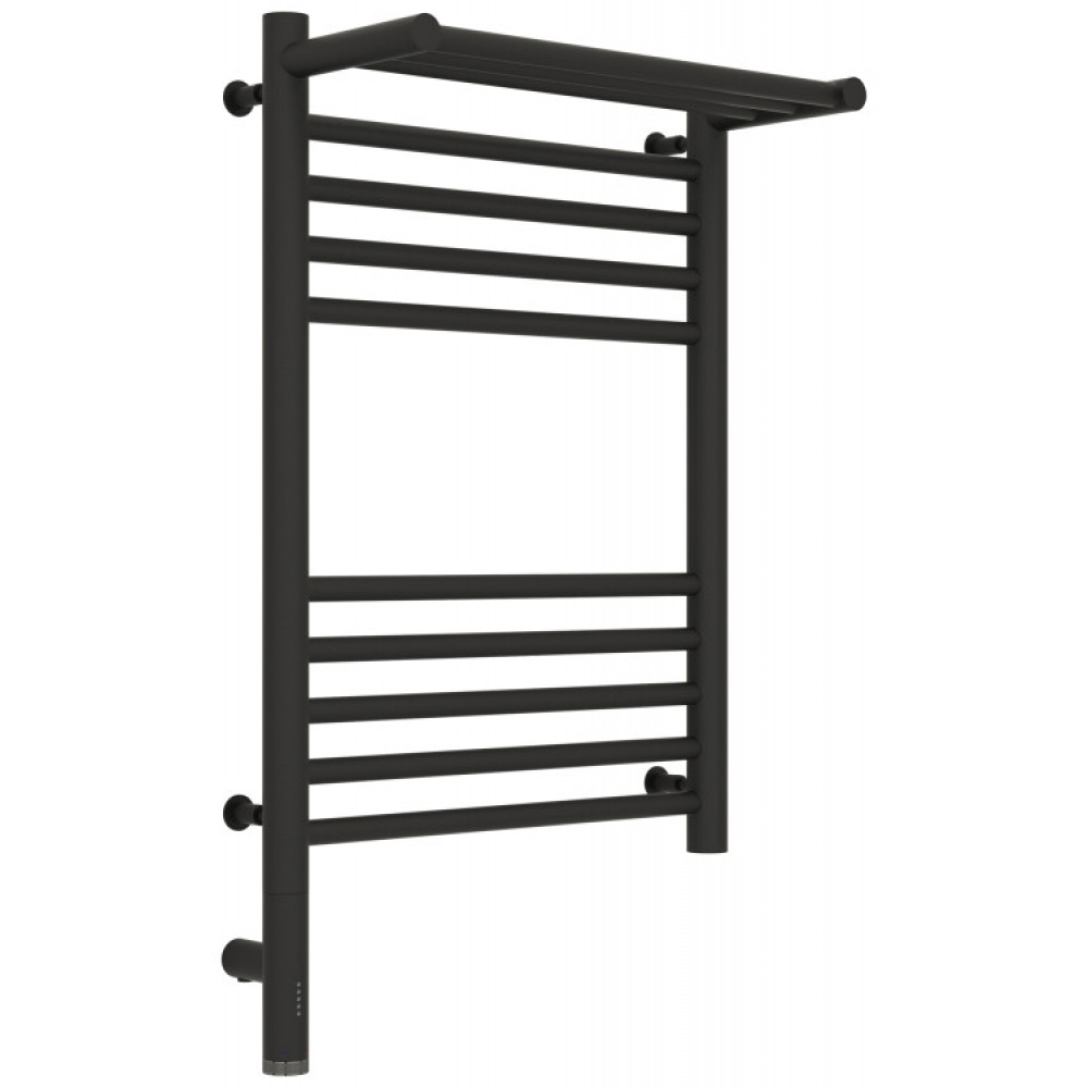 Полотенцесушитель, Сунержа, Богема 3.0, с 1 полкой, шгв 432*214*724, нижнее слева, МЭМ, цвет-тёмный титан муар