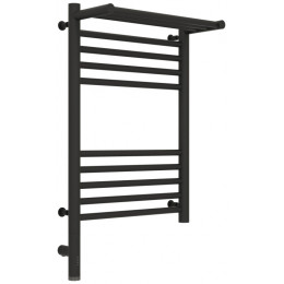 Полотенцесушитель, Сунержа, Богема 3.0, с 1 полкой, шгв 432*214*724, нижнее слева, МЭМ, цвет-тёмный титан муар