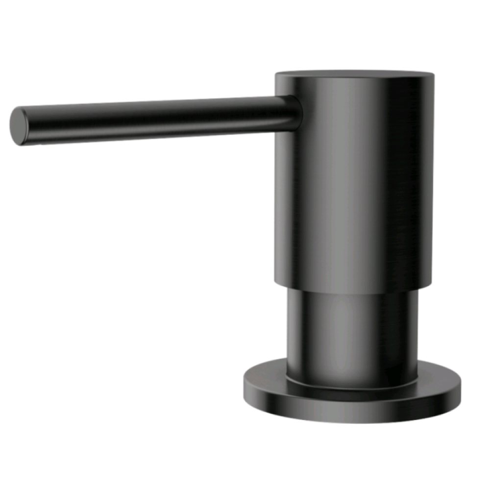 Дозатор для жидкого мыла, Omoikiri, OM-08, шгв 50*103*62, цвет дозатора-сталь вороненая