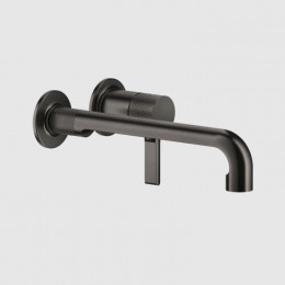 Смеситель для раковины, Gessi, Inciso, цвет-Black Metal Brushed PVD