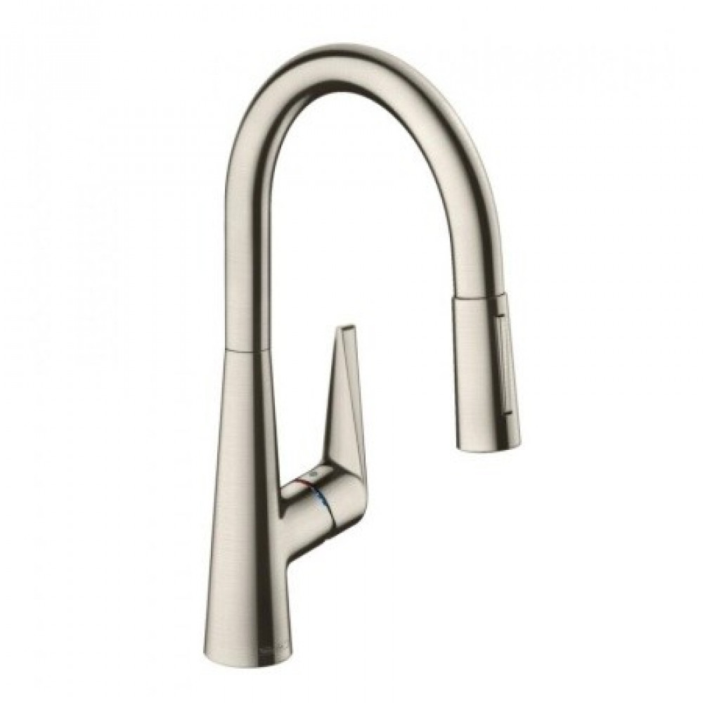 Смеситель для кухни, Hansgrohe, Talis M51, цвет-сталь