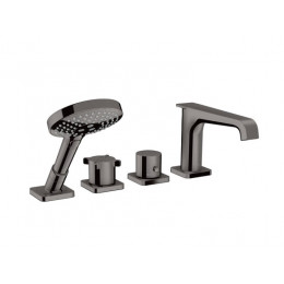 Смеситель для ванны и душа, Hansgrohe, Axor Citterio E, цвет-полированный черный хром
