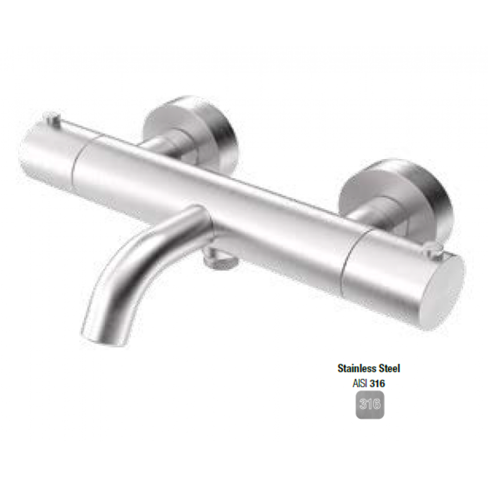 Смеситель для ванны и душа, Almar, 316 Stalnless Steel, цвет-Stainless Steel (Товар заказной, возврату не подлежит)