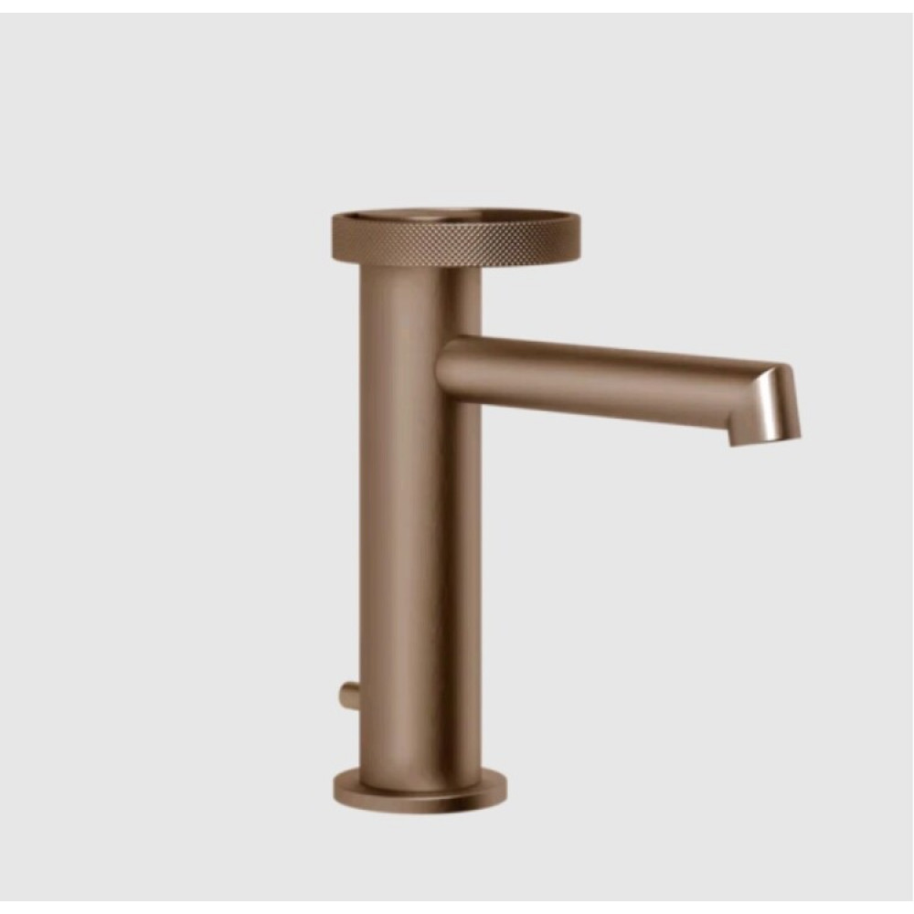 Смеситель для раковины, Gessi, Anello, цвет-Copper Brushed PVD