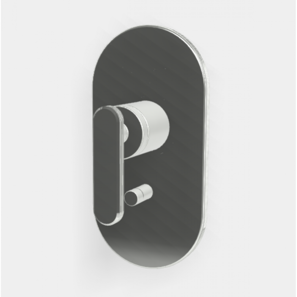 Смеситель для душа, Fima Carlo Frattini, Park Lane, на 2 потребителя, цвет-хром