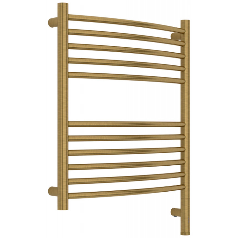 Полотенцесушитель, Сунержа, Богема 3.1, выгнутая, шгв 532*102*724, нижнее справа, МЭМ, цвет-латунь состаренная