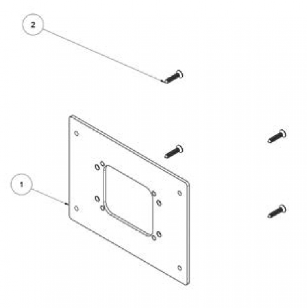 Комплект креплений, Almar, для изделия панели №1 (Товар заказной, возврату не подлежит)