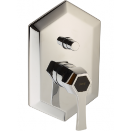 Смеситель для душа, Cisal, Chérie, цвет-Chrome/Night Black