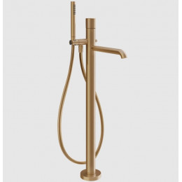 Смеситель для ванны и душа, Gessi, Habito Diamantato, цвет-Warm Bronze Brushed PVD