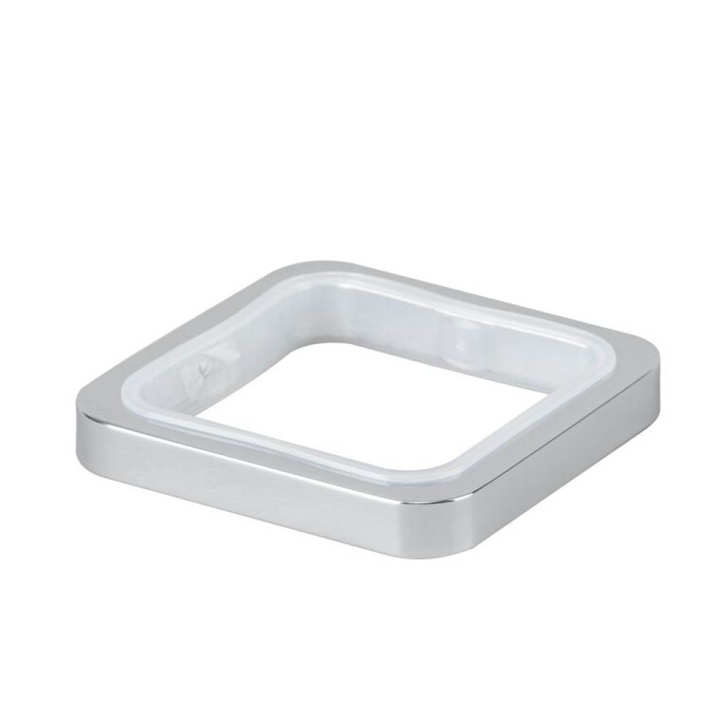 Держатель, Splendy, Inspiration S, шгв 76*76*12, настольный, для стакана или дозатора жидкого мыла, цвет-хром