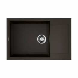 Мойка, OMOIKIRI, Sakaime, шгв 780*500*220, отверстия для смесителя-4 промаркированных, цвет-темный шоколад