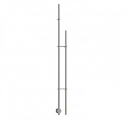 Полотенцесушитель, Broner, Bruno Duo, шгв 94*126*1700, сухой ТЭН, цвет-сталь полированная