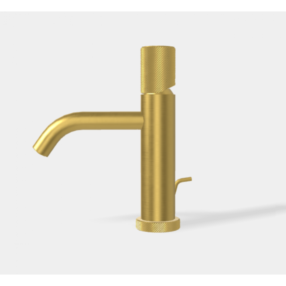 Смеситель для раковины, Fima Carlo Frattini, Spillo Tech, G COLLECTION, цвет-брашированное золото