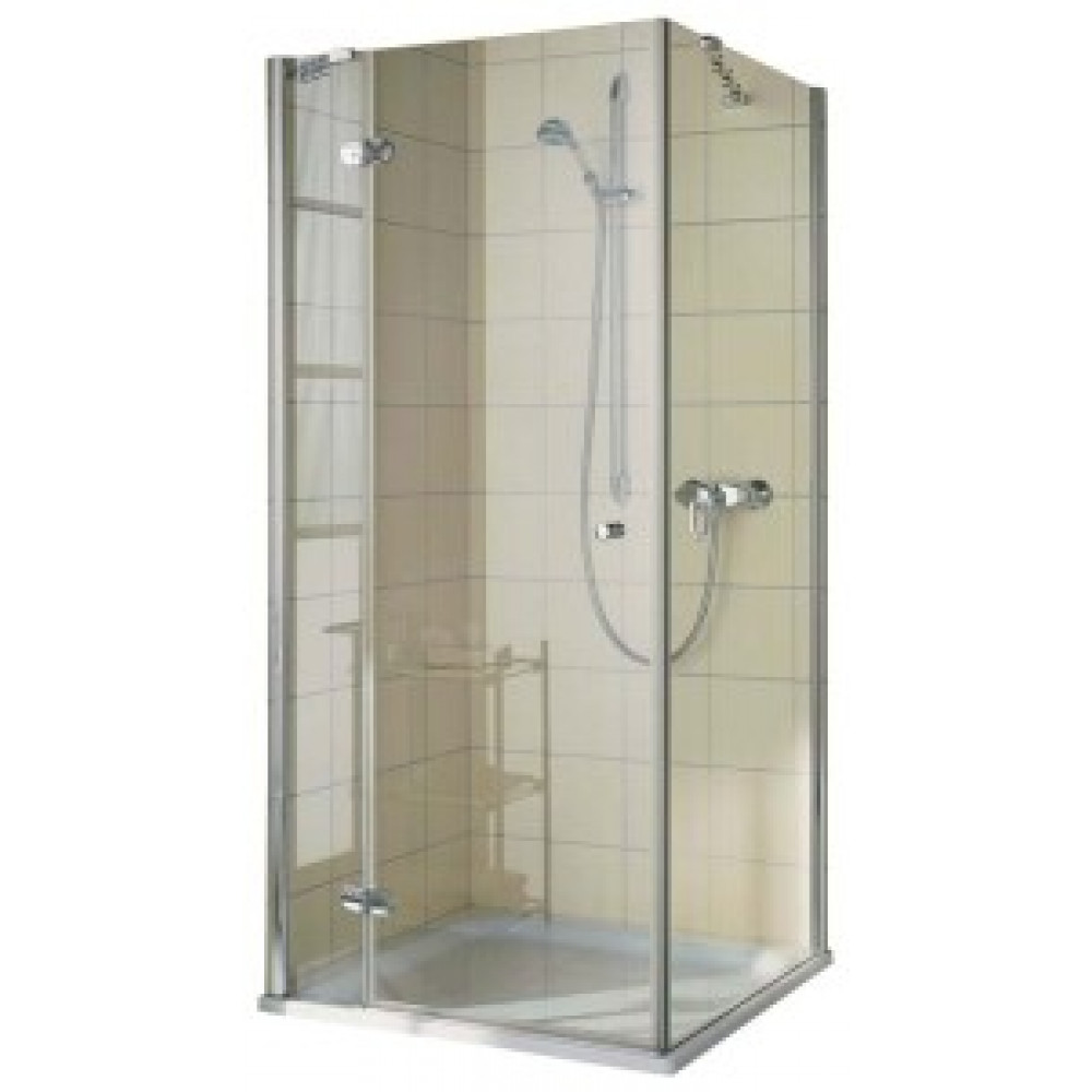 Боковая стенка, Kermi, Aska XP, шв 960*1290, серебристый глянцевый, цвет стекла-прозрачный, KermiCLEAN